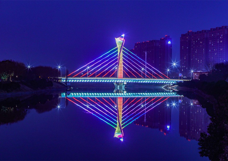 颖河大桥夜景2